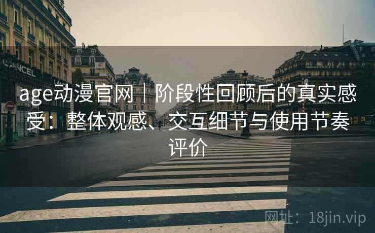 age动漫官网｜阶段性回顾后的真实感受：整体观感、交互细节与使用节奏评价-第1张图片