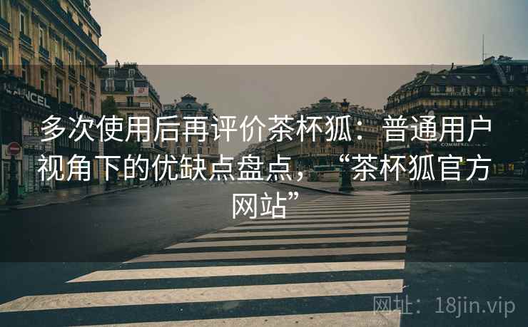 多次使用后再评价茶杯狐：普通用户视角下的优缺点盘点，“茶杯狐官方网站”