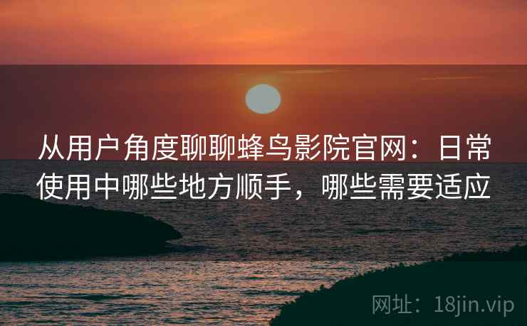 从用户角度聊聊蜂鸟影院官网：日常使用中哪些地方顺手，哪些需要适应-第2张图片